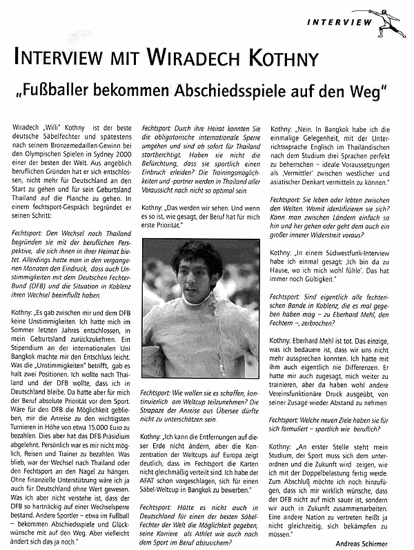 Quelle: Fechtsport Nr.3, Juni/Juli 2002